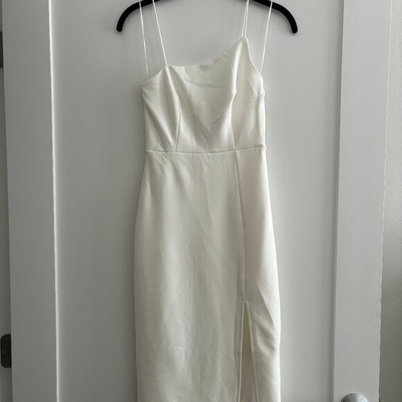 Time Well Spent Midi Dress White - Picture 3 of 4